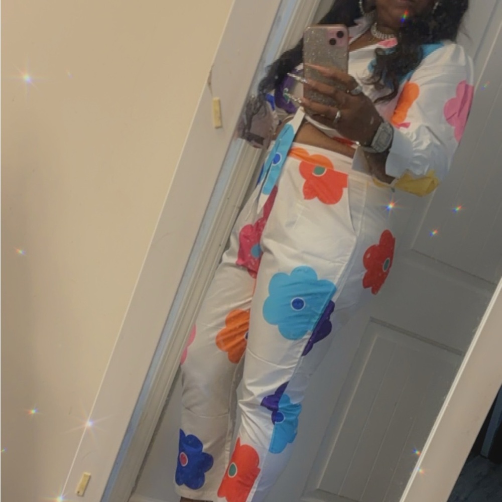 2 pc large floral set